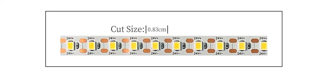 Arbitrary Clipping 2835 24V Ra&gt;95 Kitchen Cabinets Light High Brightness Flexible LED Strip